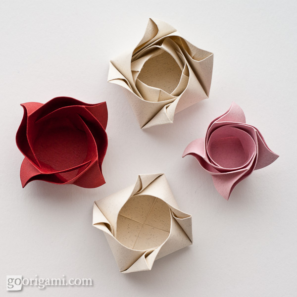 Video Origami Rose Box DO IT YOURSELF